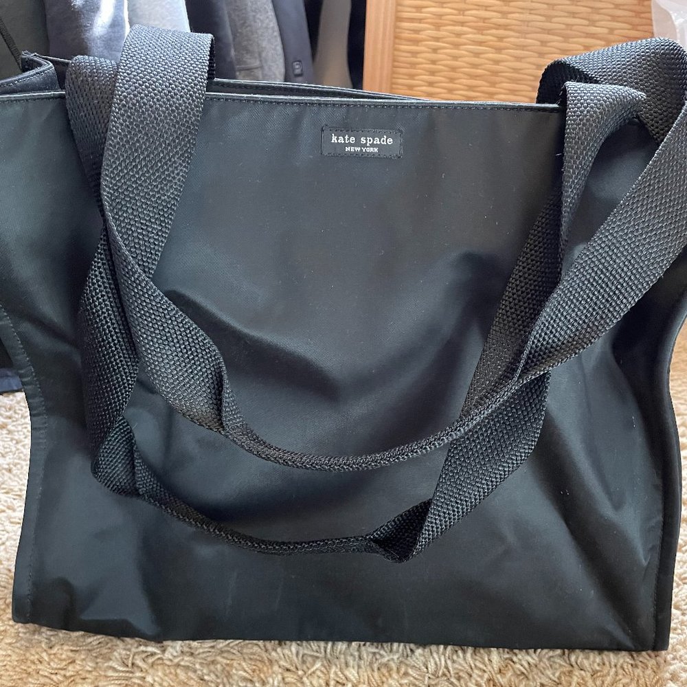 Kate Spade Black Nylon Diaper Bag